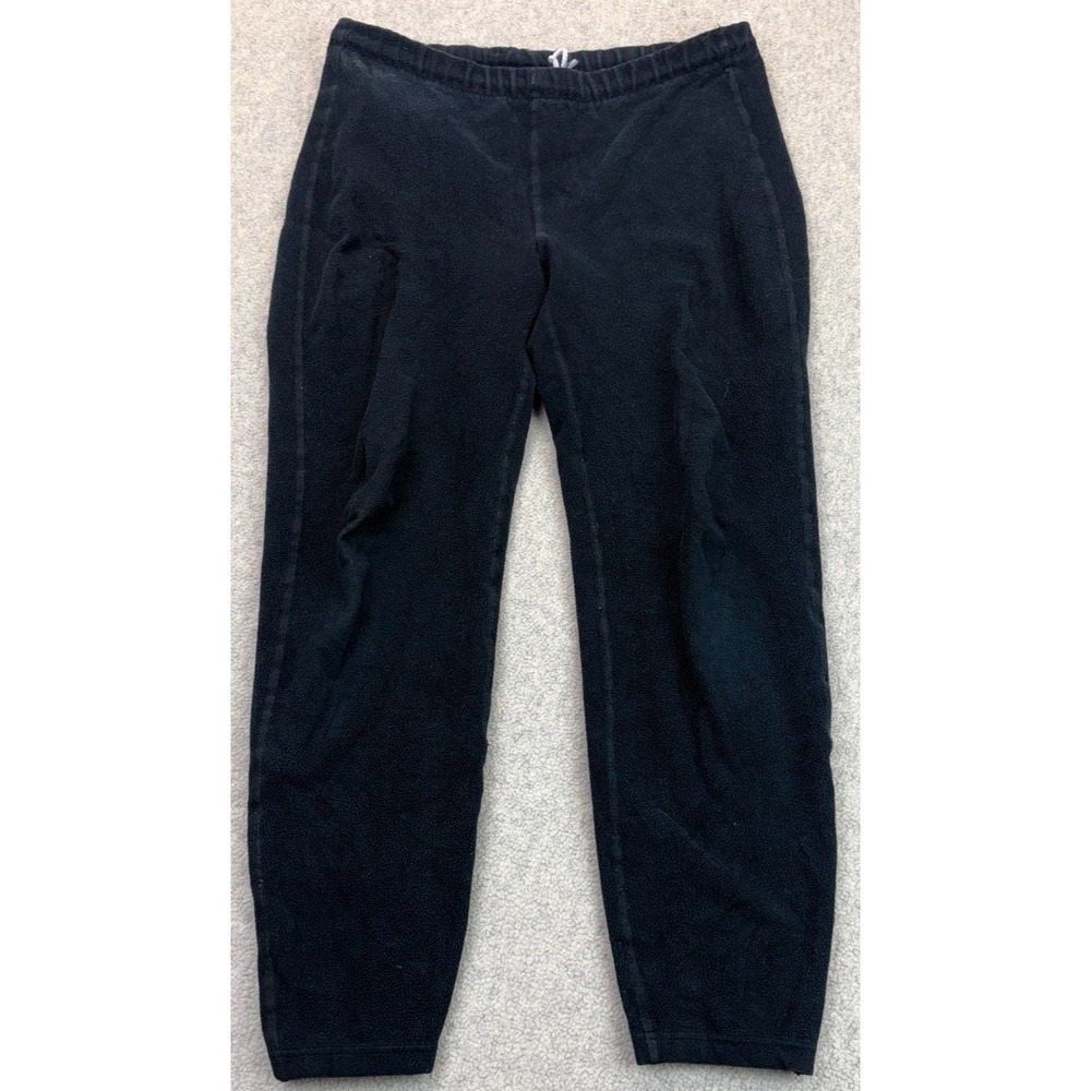 Lowe Alpine Mens Fleece Jogger Pants Black Polartec Outdoor Trekking Pull-On S